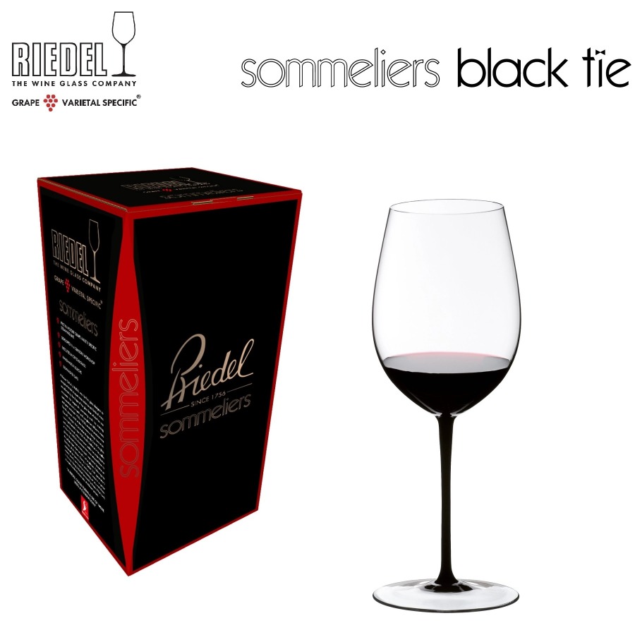 Riedel Sommeliers Black Tie Bordeaux 波爾多 黑梗手工紅酒杯 (單入盒裝)